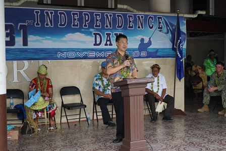 Ambassador Li Jie Visited Chuuck State and Yap State of the FSM